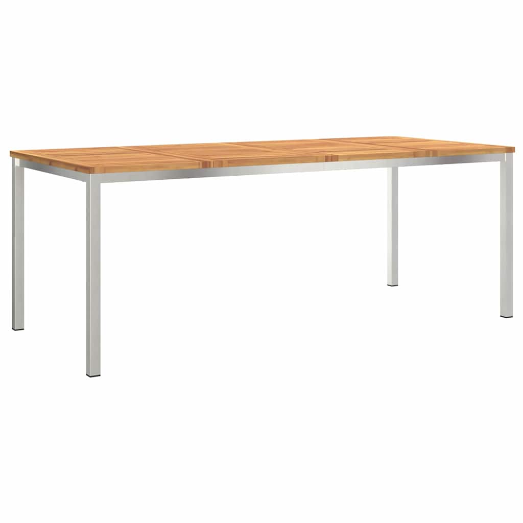 Set da Pranzo per Giardino 9 pcs Legno Massello di Acacia