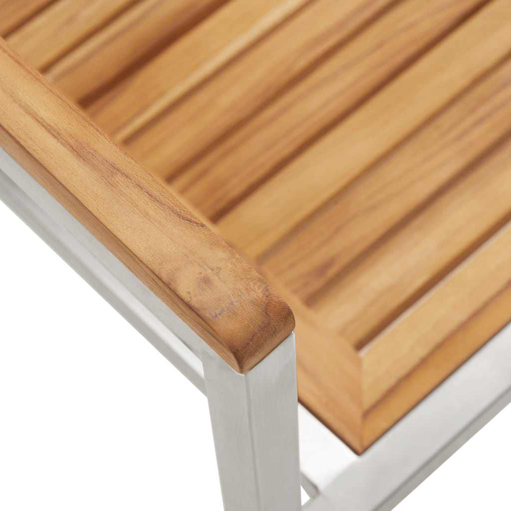 Set da Pranzo per Giardino 7 pcs Legno massiccio di teak