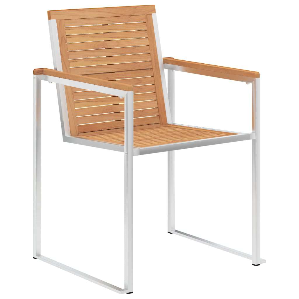 Set da Pranzo per Giardino 5 pcs Legno massiccio di teak