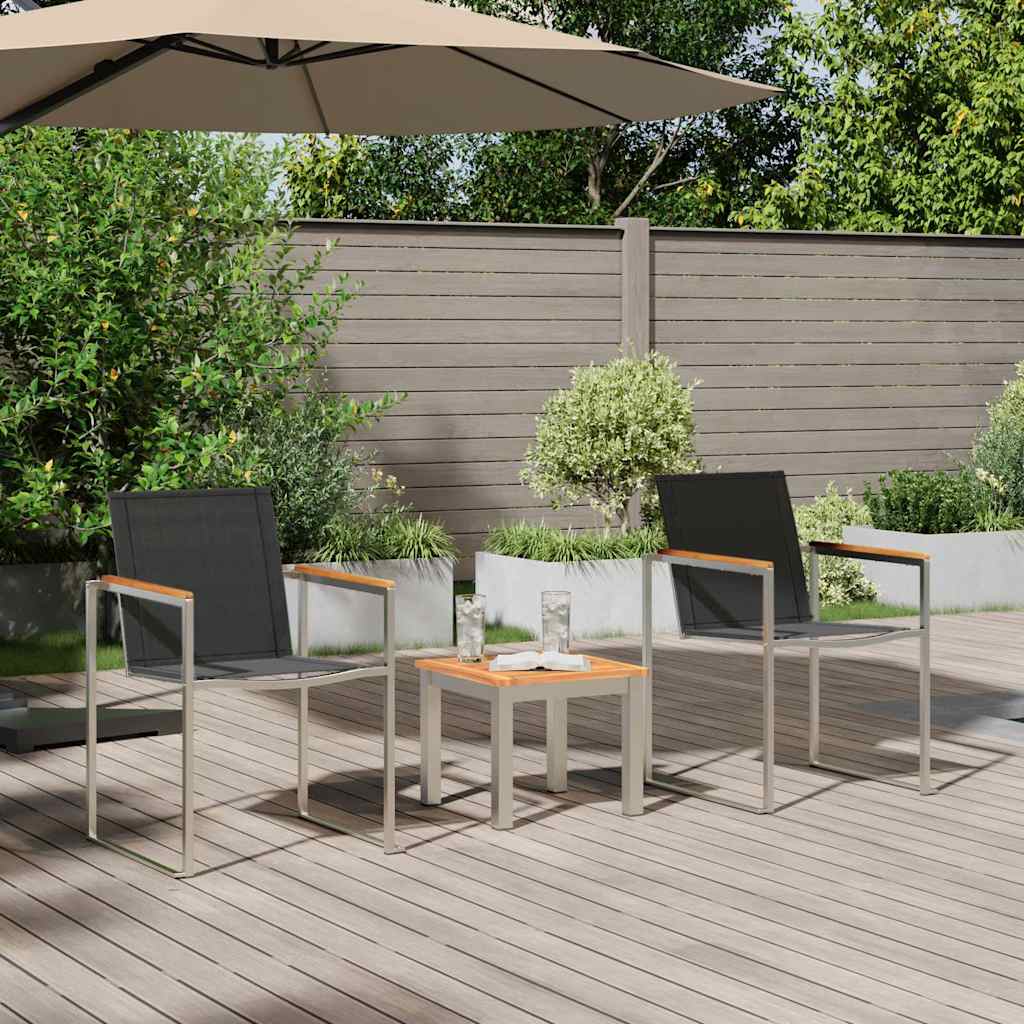 Set da pranzo per esterni 3 pcs Legno massello di teak
