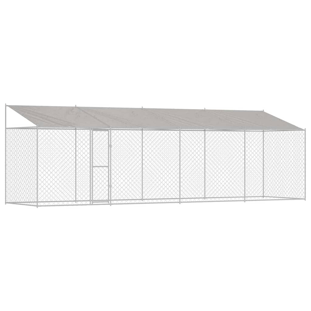 Gabbia per cani Argento 800 x 200 x 256 cm Acciaio zincato