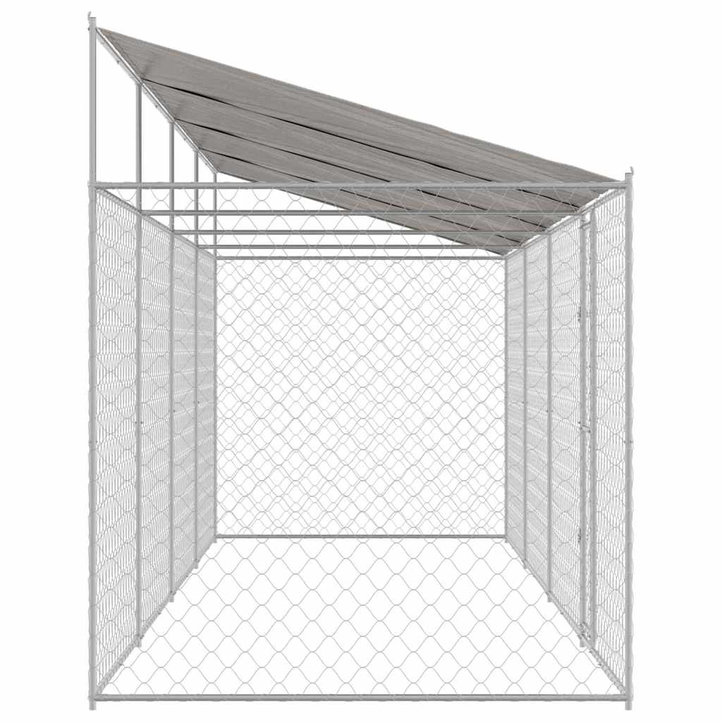 Gabbia per cani Argento 800 x 200 x 256 cm Acciaio zincato