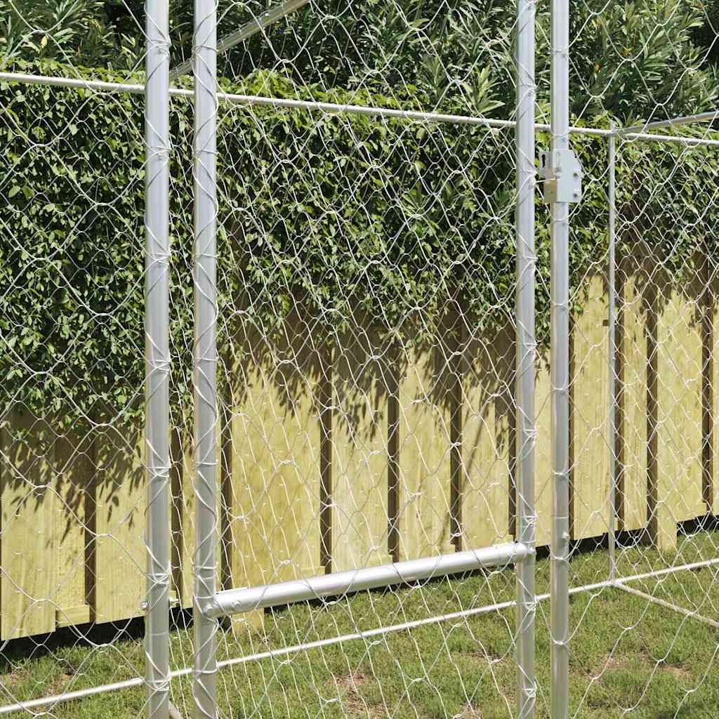 Gabbia per cani Argento 600 x 200 x 200 cm Acciaio zincato