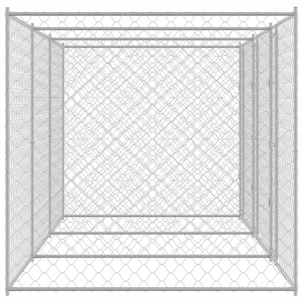 Gabbia per cani Argento 600 x 200 x 200 cm Acciaio zincato