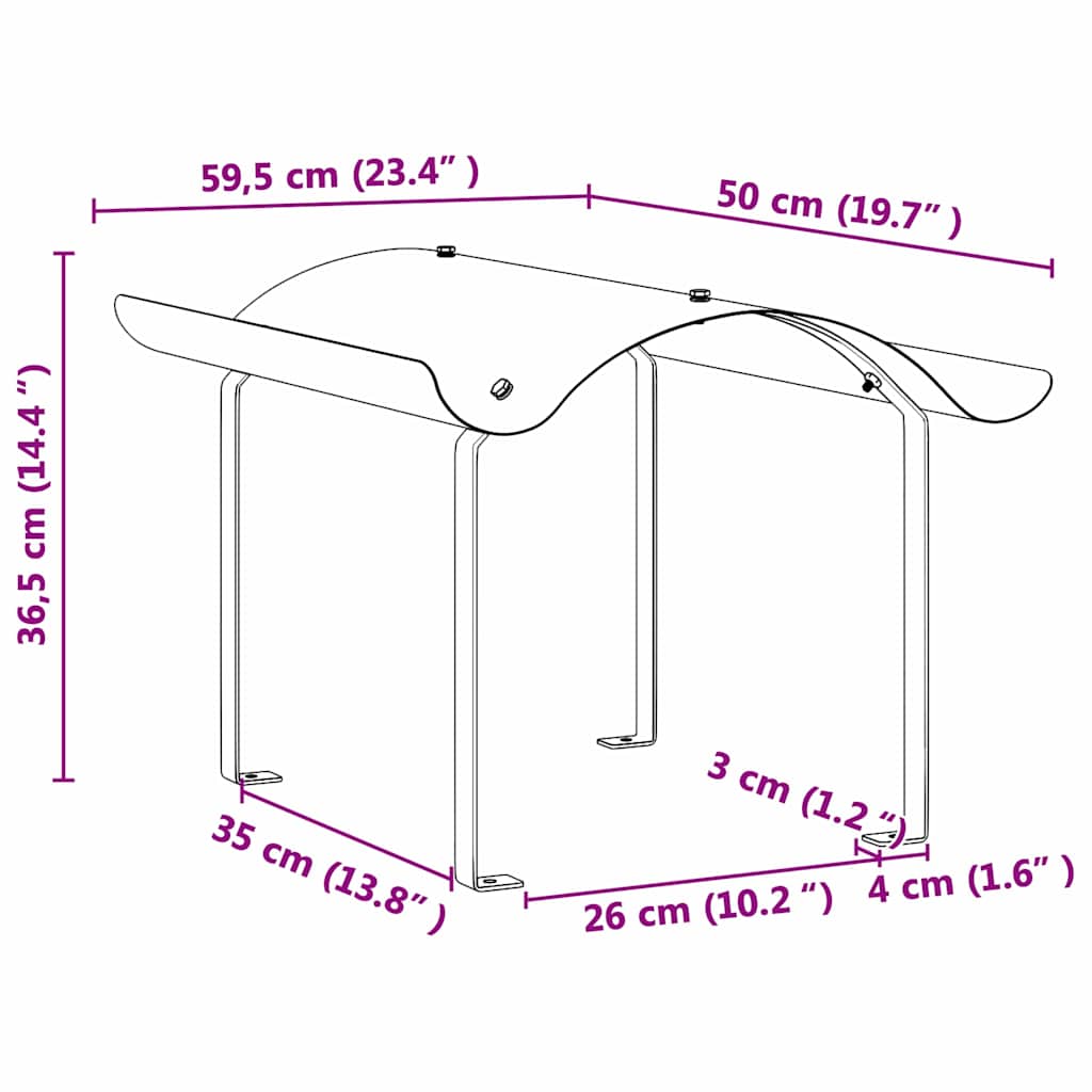 Cappello per Camino Argento 59,5 x 50 x 36,5 cm | homemem39