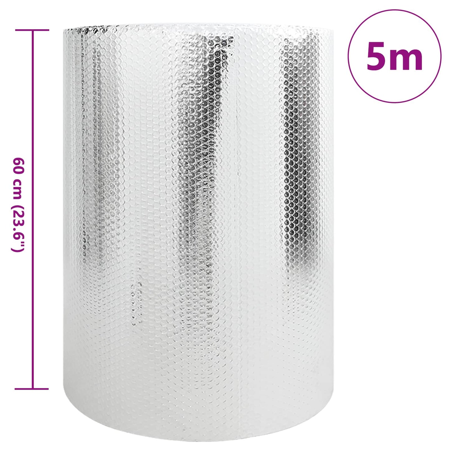 Riflettore di calore per termosifoni Argento 5 x 0,6 m | homemem39