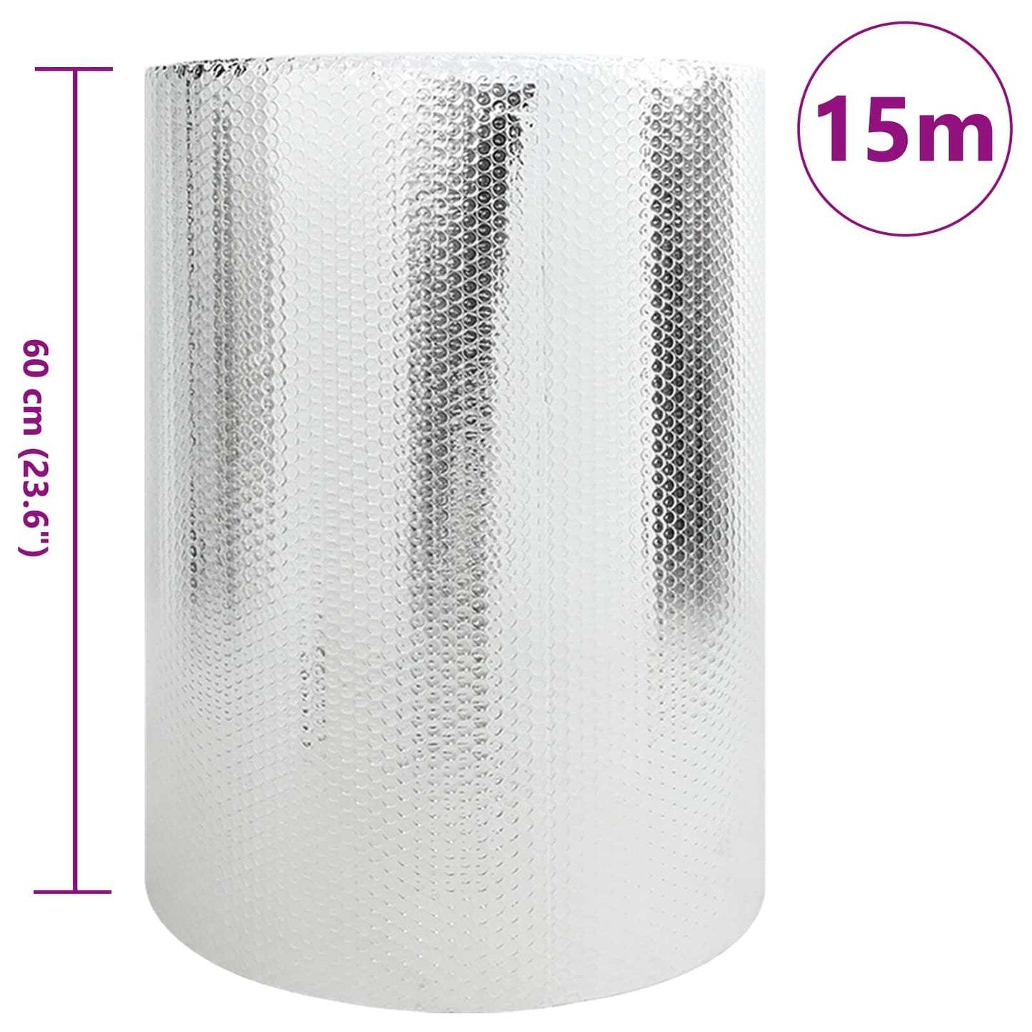 Riflettore di calore per termosifoni Argento 15 x 0,6 m | homemem39