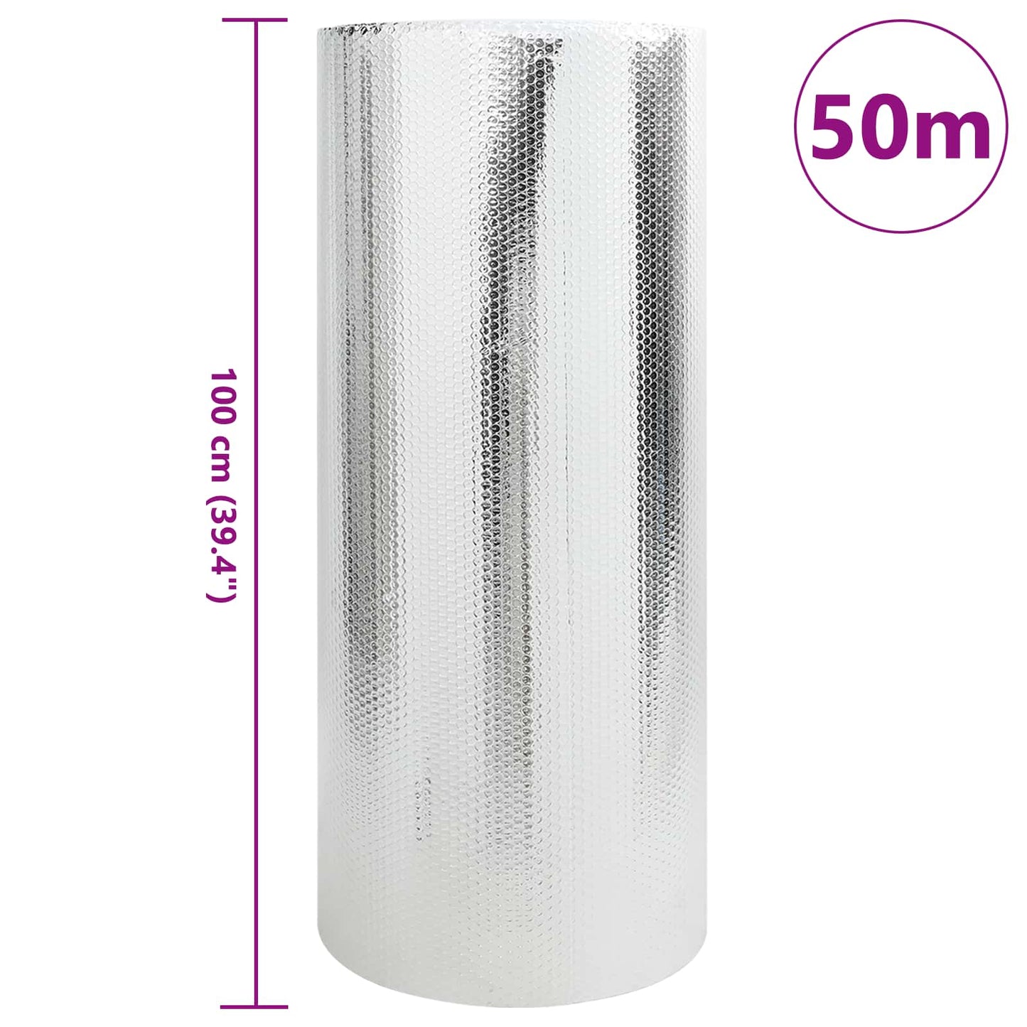 Riflettore di calore per termosifoni Argento 50 x 1 m | homemem39