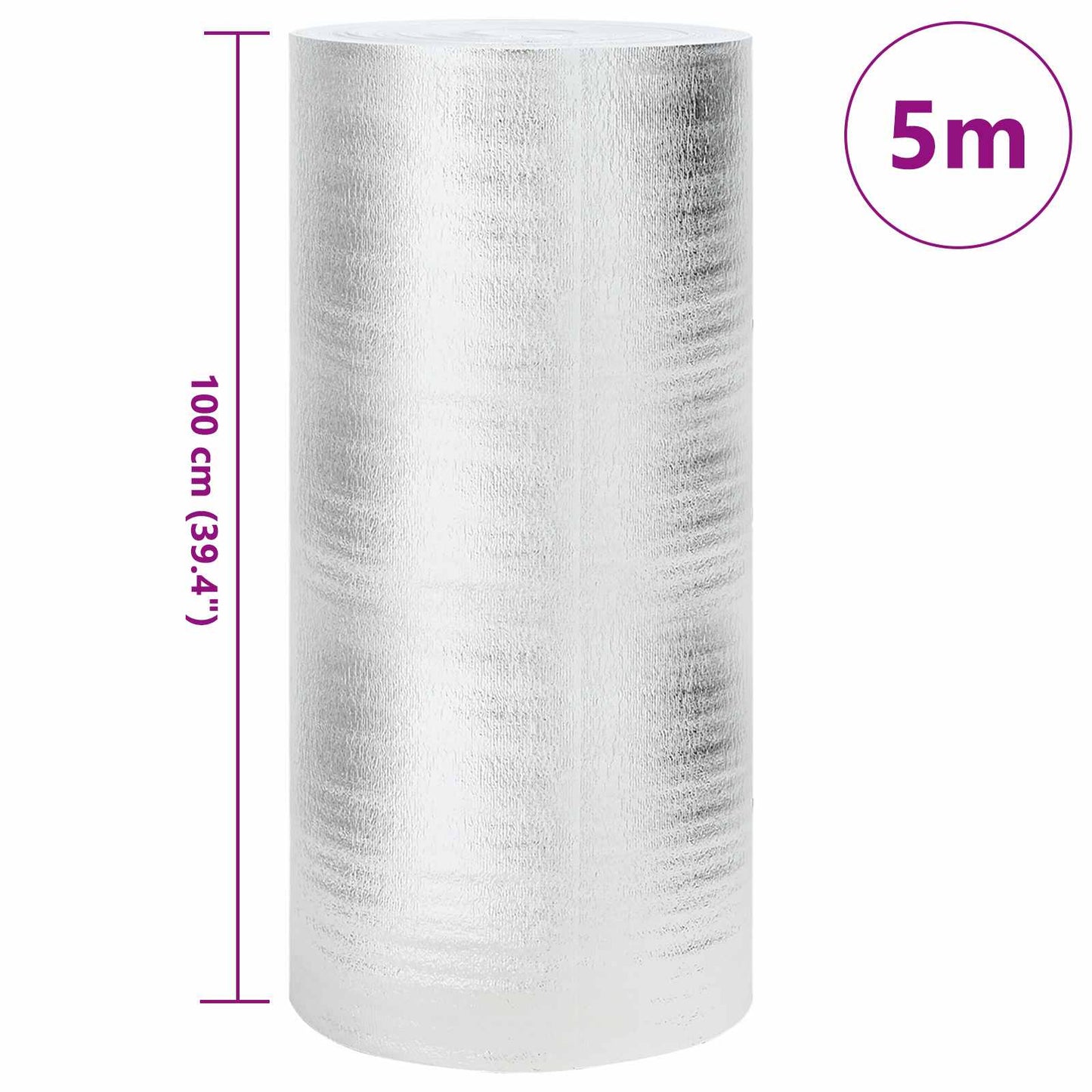 Riflettore di calore per termosifoni Argento 5 x 1 m