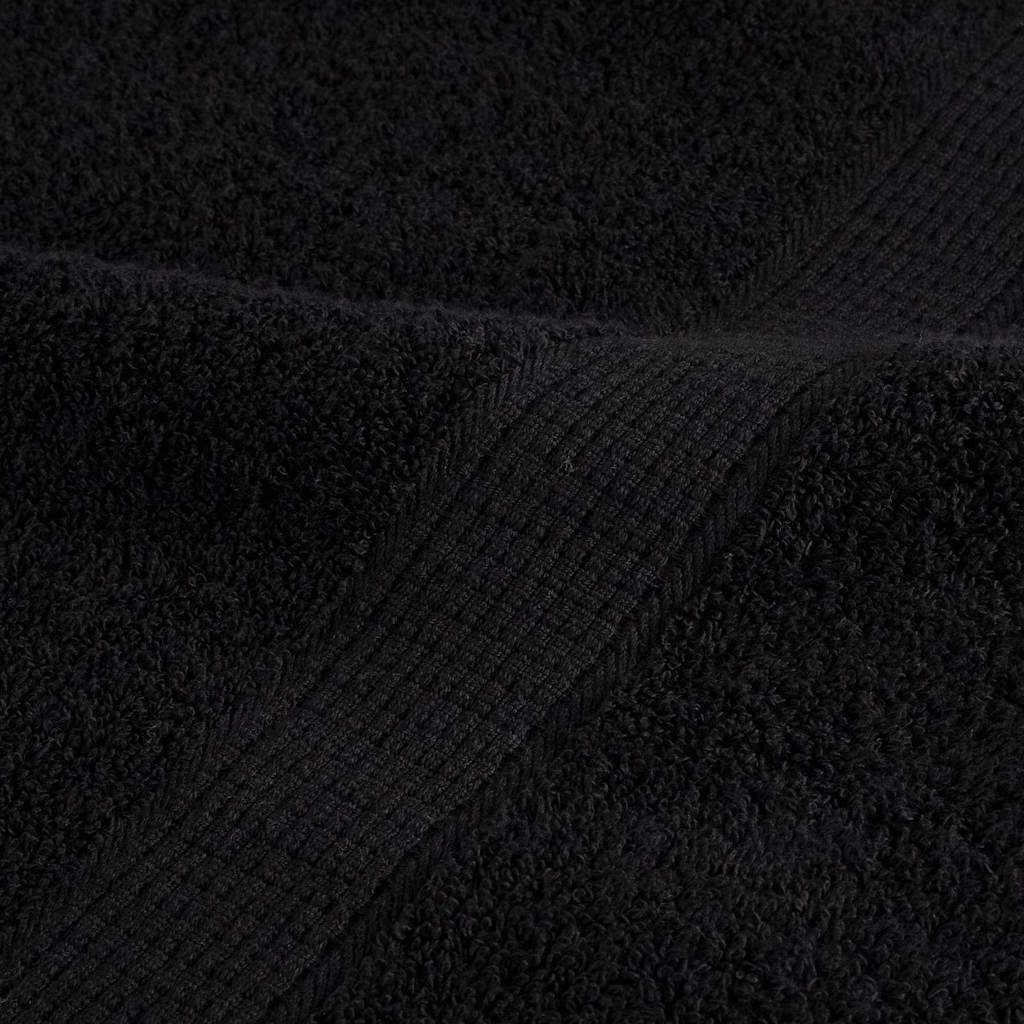 Asciugamano per Ospiti SOLUND 25 pz Nero 100 x 200 cm 550 gsm