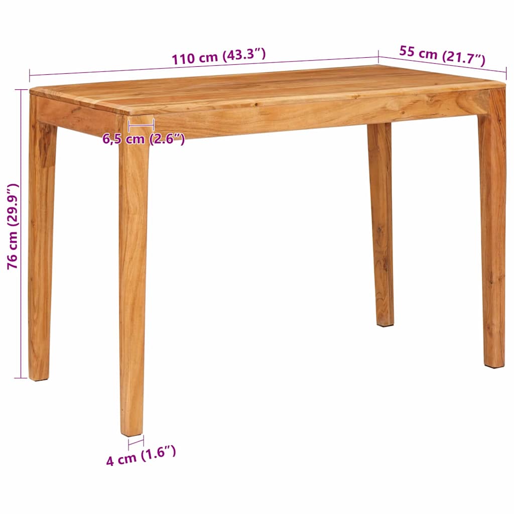 Tavolo da pranzo Marrone 110 x 55 x 76 cm | homemem39