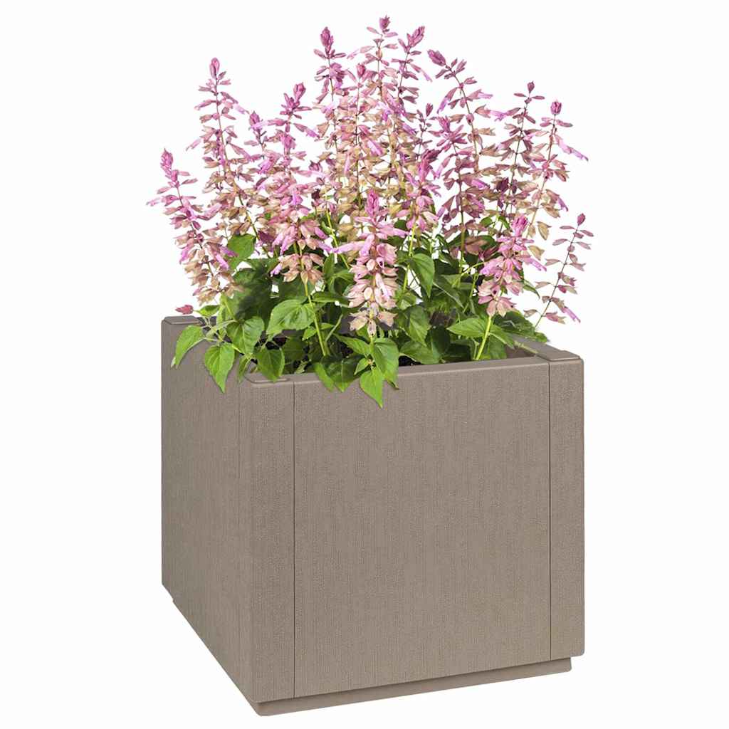 Vaso da giardino Grigio 36 x 36 x 35 cm Polipropilene