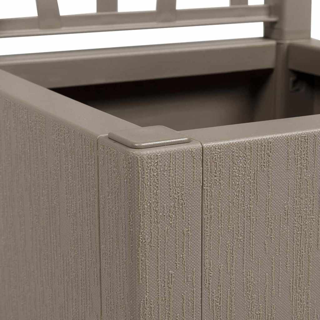 Vaso da giardino Grigio 36 x 36 x 140 cm Polipropilene