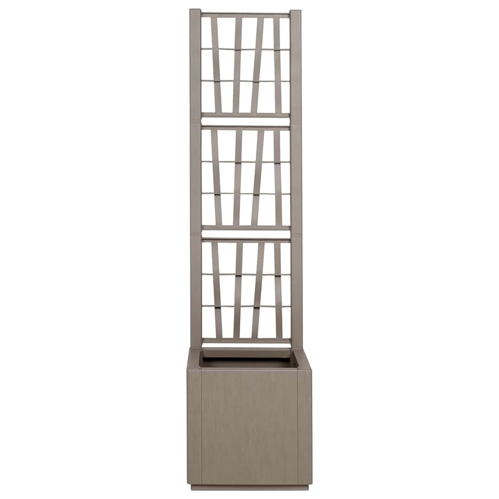 Vaso da giardino Grigio 36 x 36 x 140 cm Polipropilene
