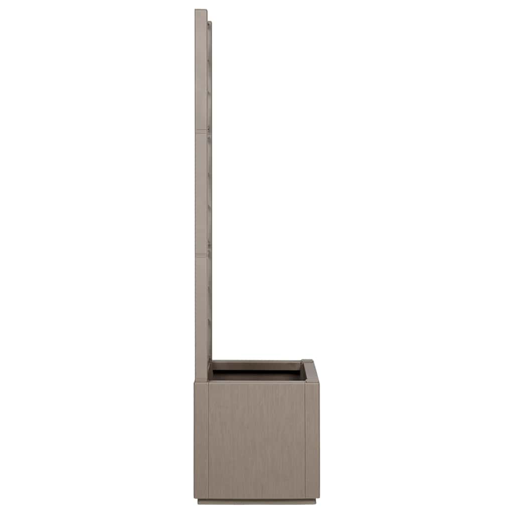 Vaso da giardino Grigio 36 x 36 x 140 cm Polipropilene