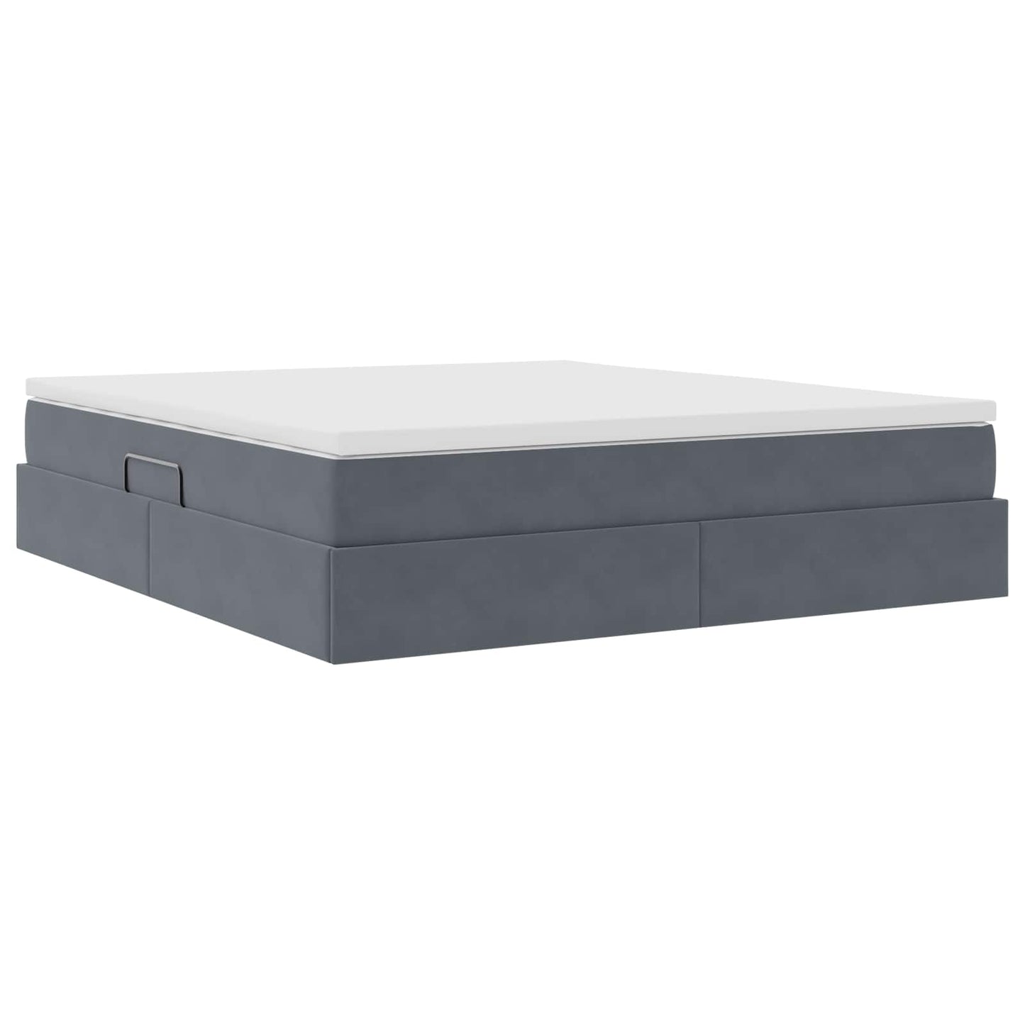 Letto con contenitore e materasso Grigio scuro 180 x 200 cm | homemem39
