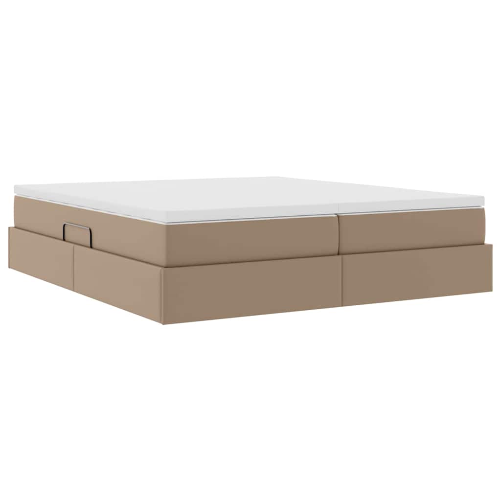 Letto con contenitore e materasso Cappuccino 180 x 200 cm | homemem39