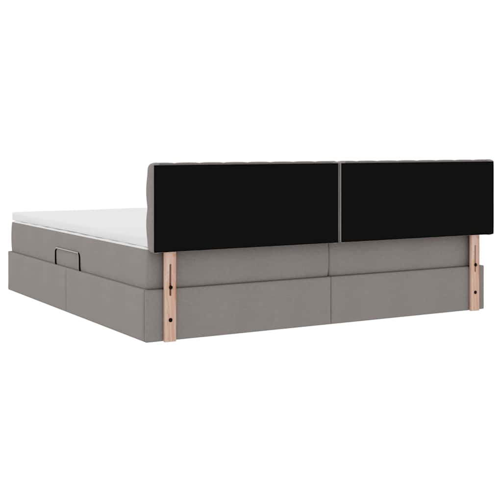Letto con contenitore e materasso Talpa 200 x 200 cm Velluto