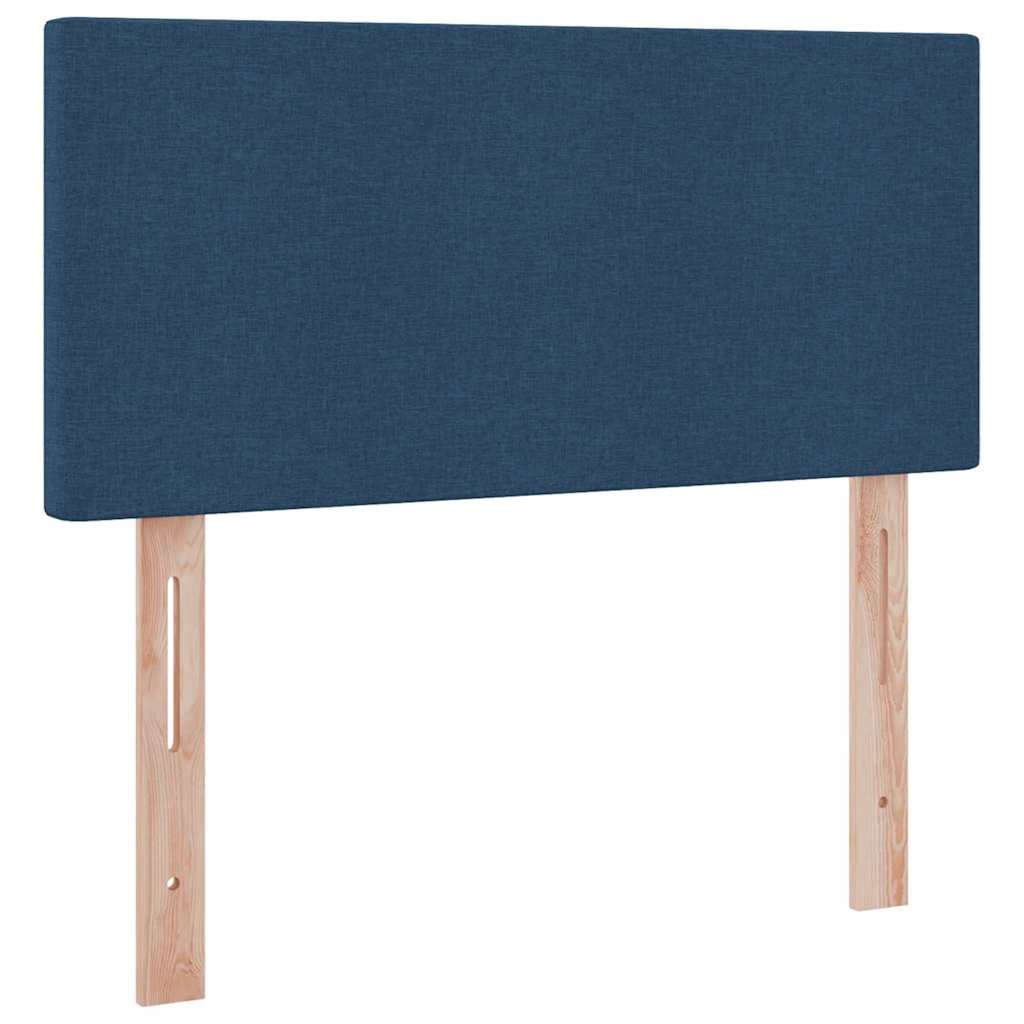 Letto con contenitore e LED con led Blu 100 x 200 cm Tessuto | homemem39