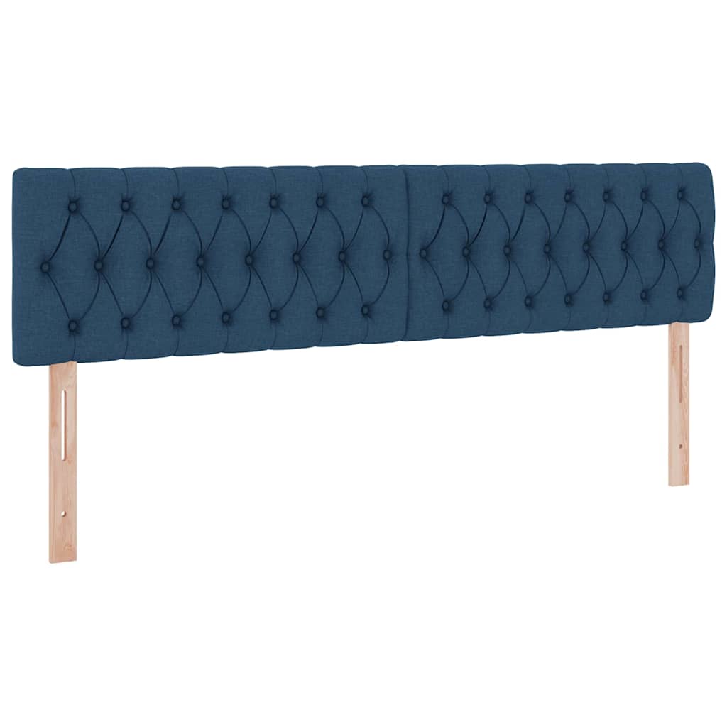 Letto con contenitore LED e materasso Blu 160 x 200 cm Tessuto - homemem39