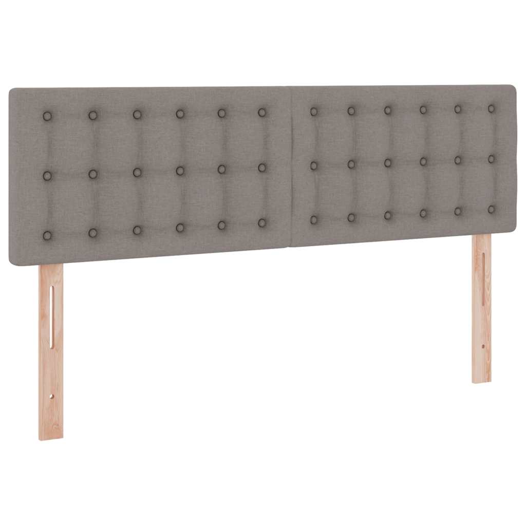 Letto con contenitore LED e materasso Tortora 140 x 200 cm