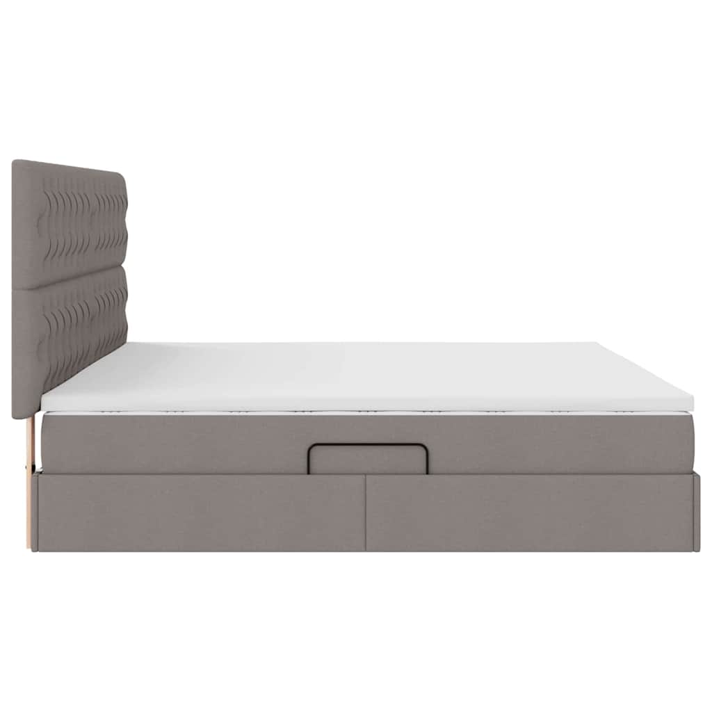 Letto con contenitore e materasso Talpa 200 x 200 cm Tessuto | homemem39