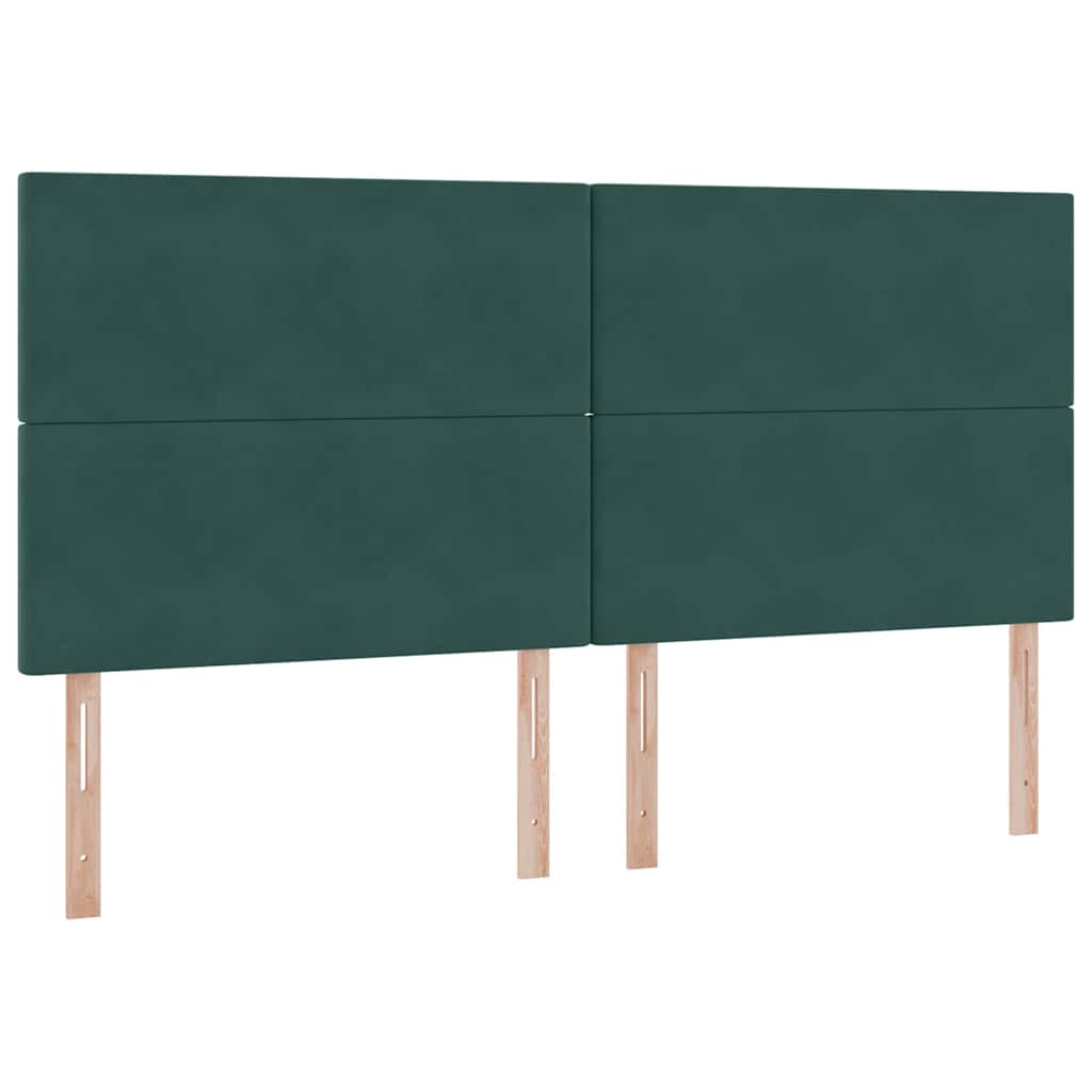 Letto con contenitore LED e materasso Verde Scuro 200 x 200 cm | homemem39