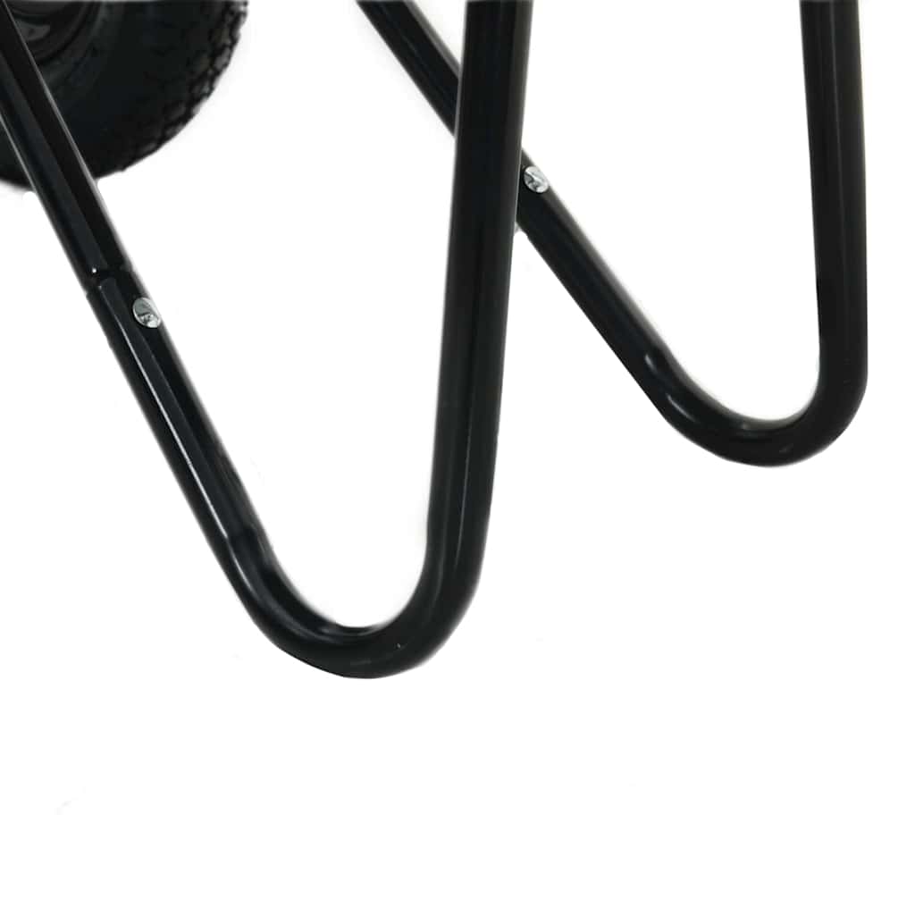 Carriole Argento e Nero 124 x 73 x 65 cm Acciaio | homemem39