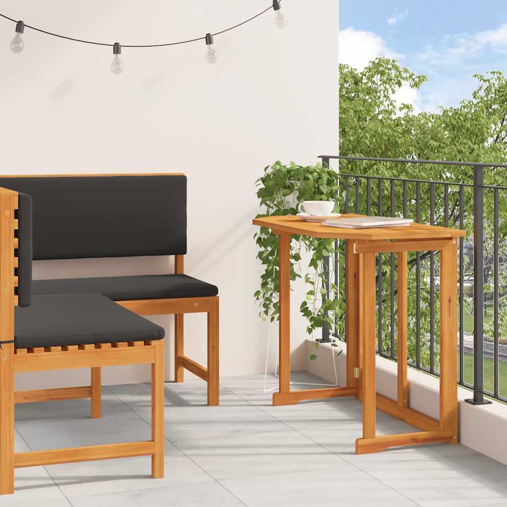 Set Panchina da Giardino 2 pcs Marrone legno massello di acacia
