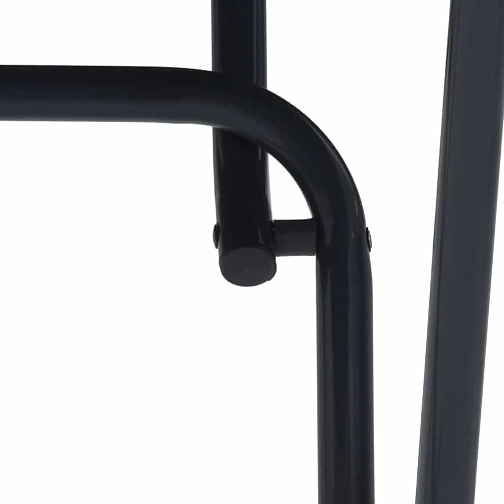 Tavolo da Giardino Antracite 50 x 50 x 72 cm Acciaio