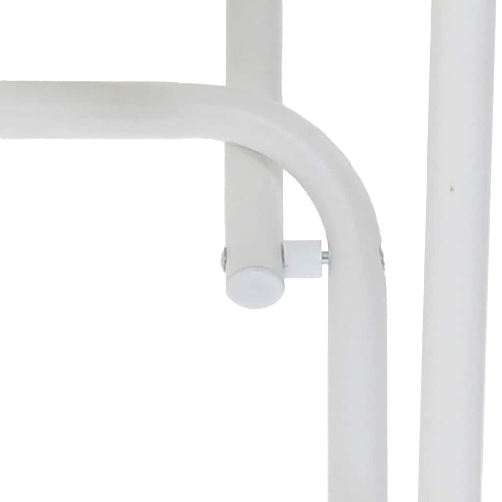 Tavolo da Giardino Bianco 50 x 50 x 72 cm Metallo | homemem39
