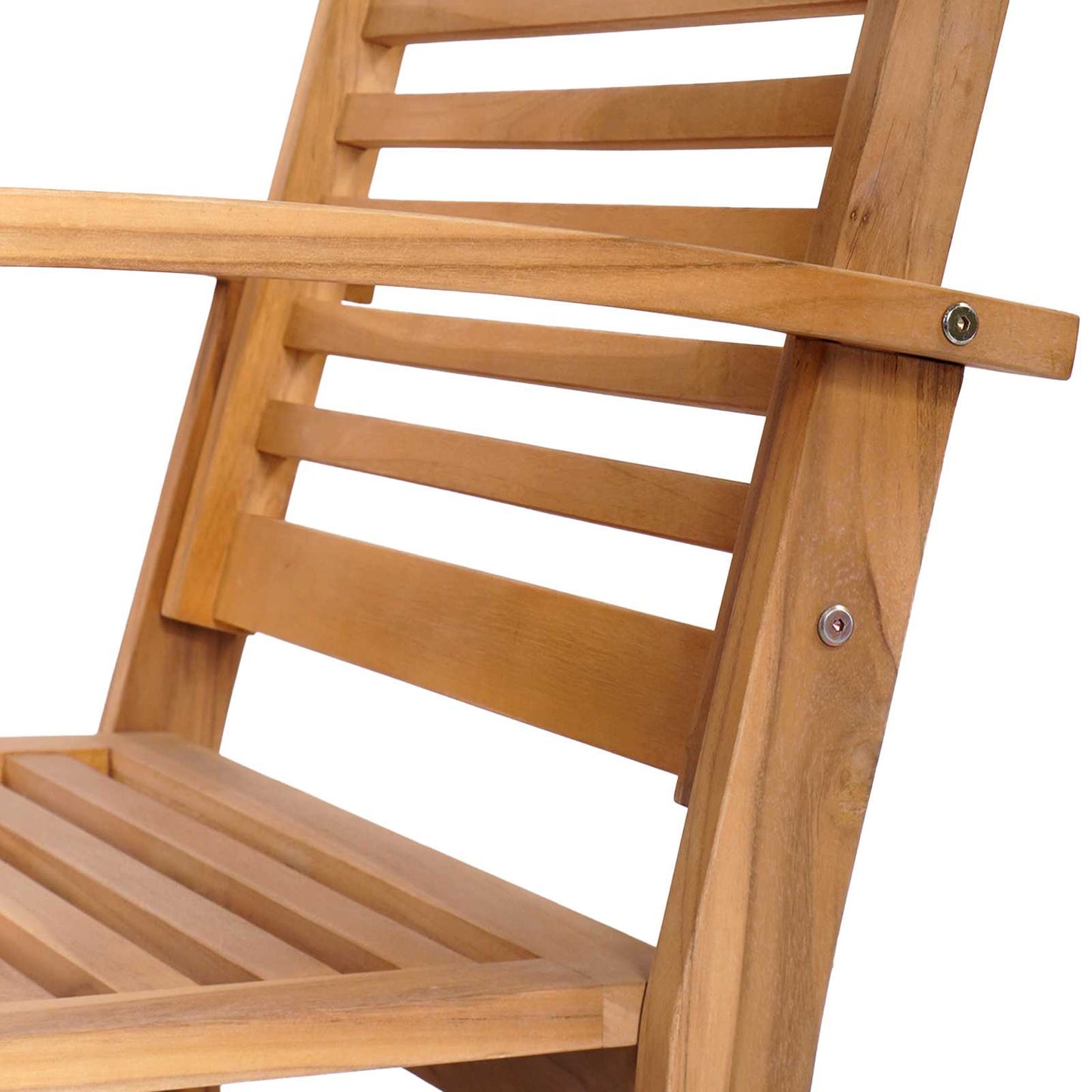 Set Divano da Giardino 4 pcs Naturale Legno di teak solido | homemem39