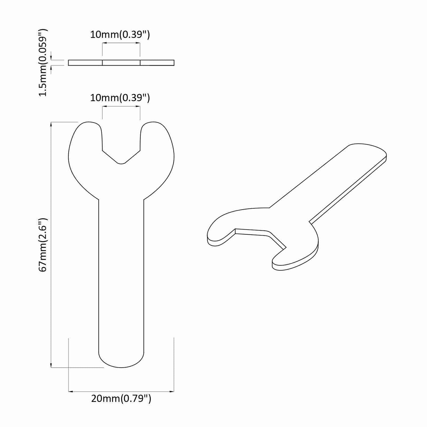 Chiave inglese 2027 pcs Argento 10 mm Ferro | homemem39