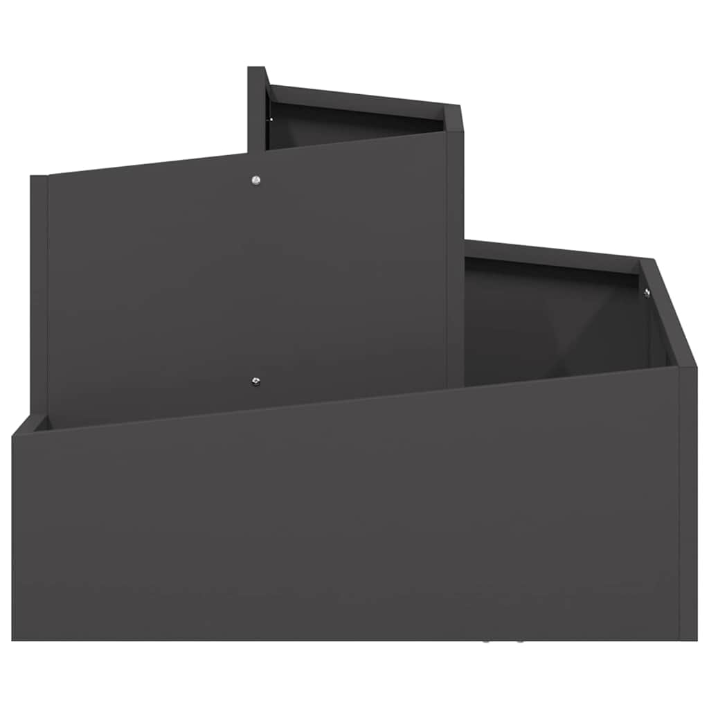 Vaso da giardino Nero 60 x 60 x 50 cm Acciaio