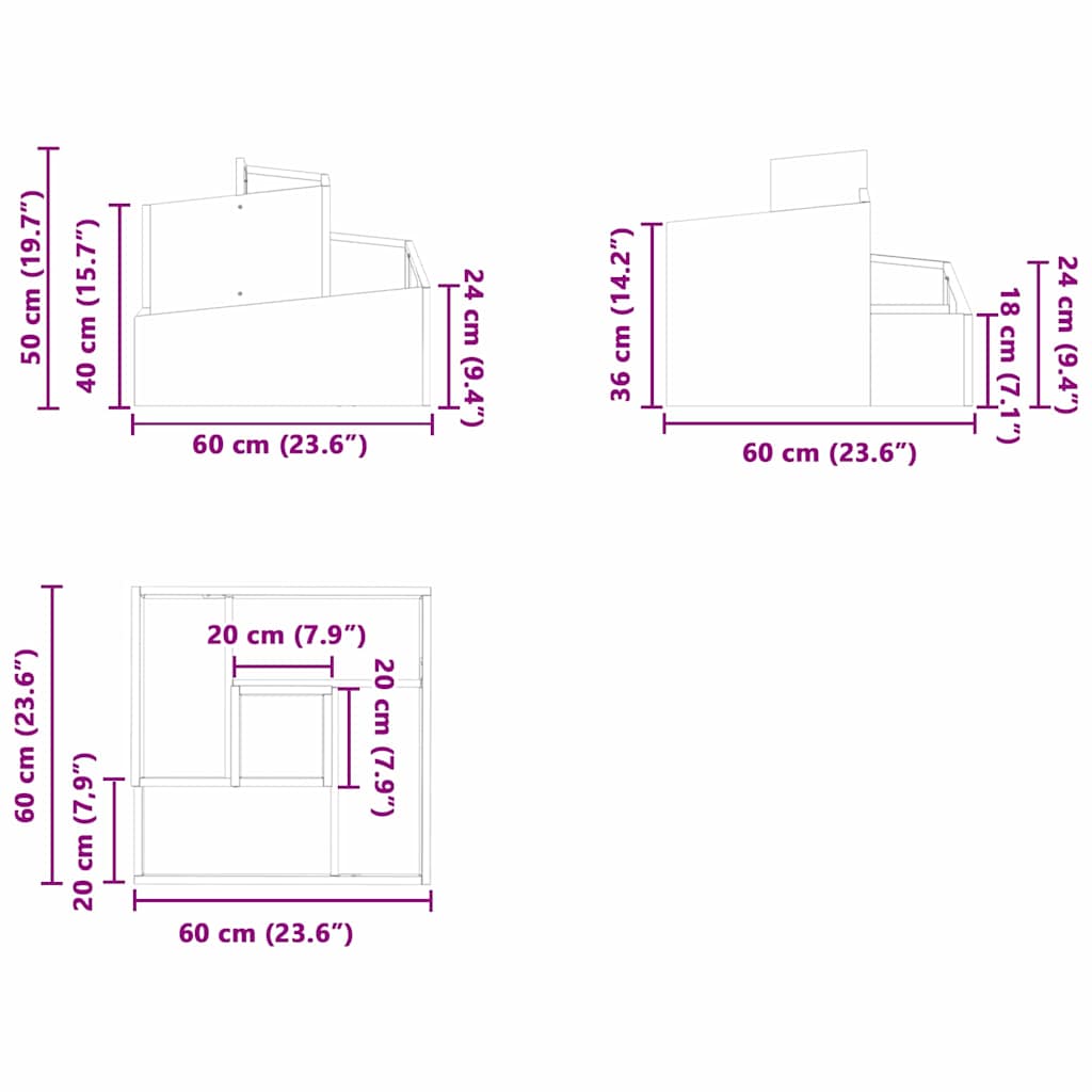 Vaso da giardino Verde oliva 60 x 60 x 50 cm