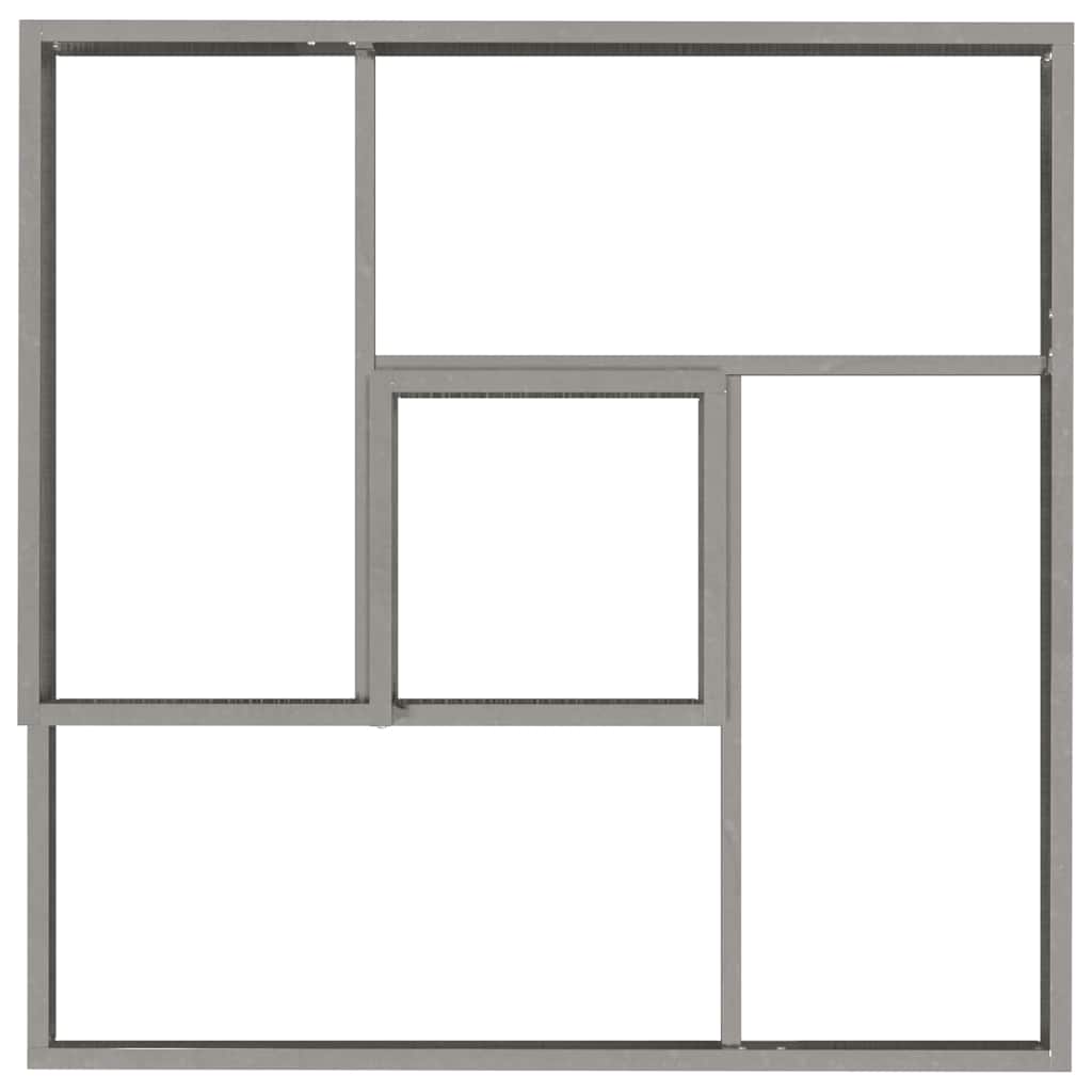 Vaso da giardino Argento 60 x 60 x 50 cm Acciaio inossidabile