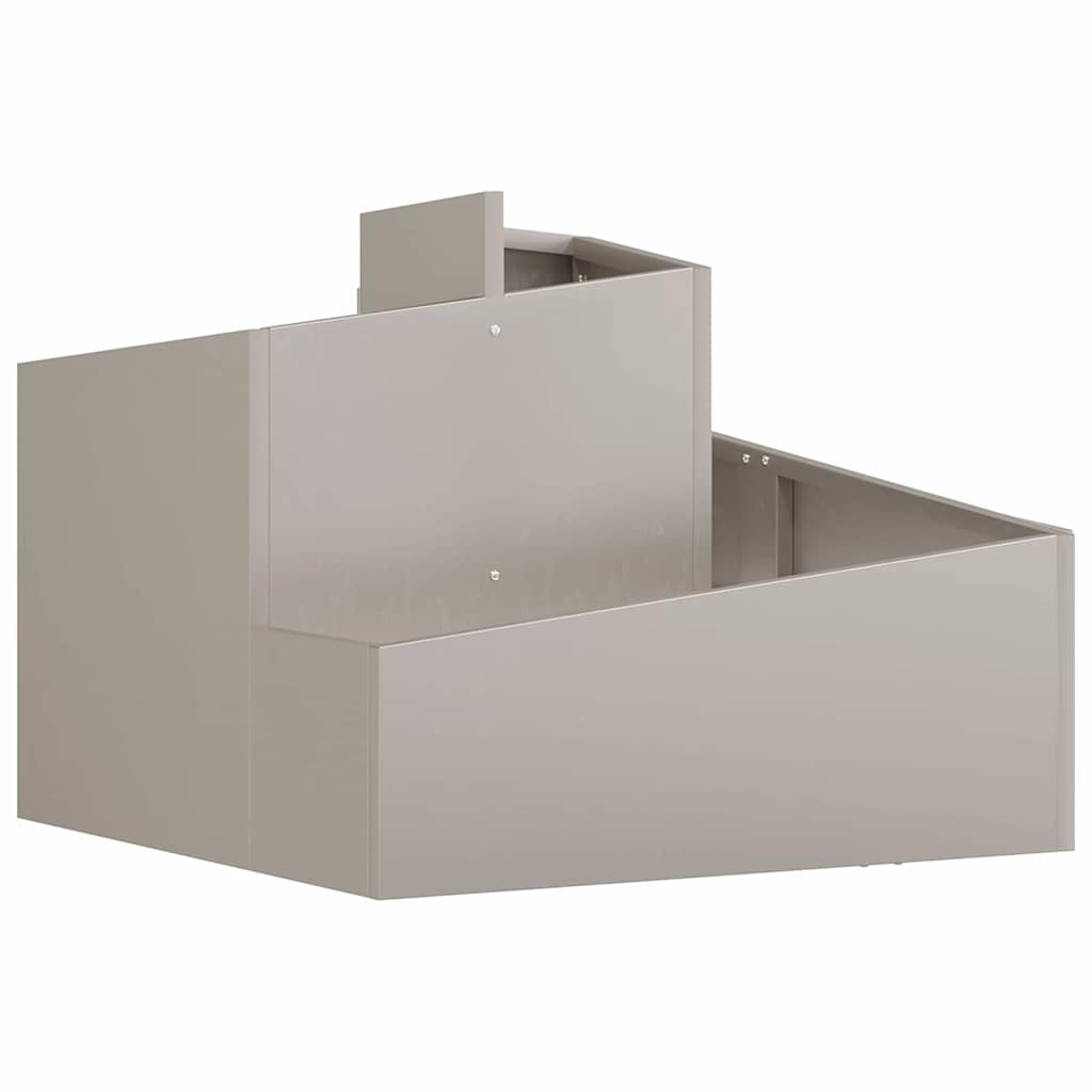 Vaso da giardino Marrone 60 x 60 x 50 cm acciaio corten