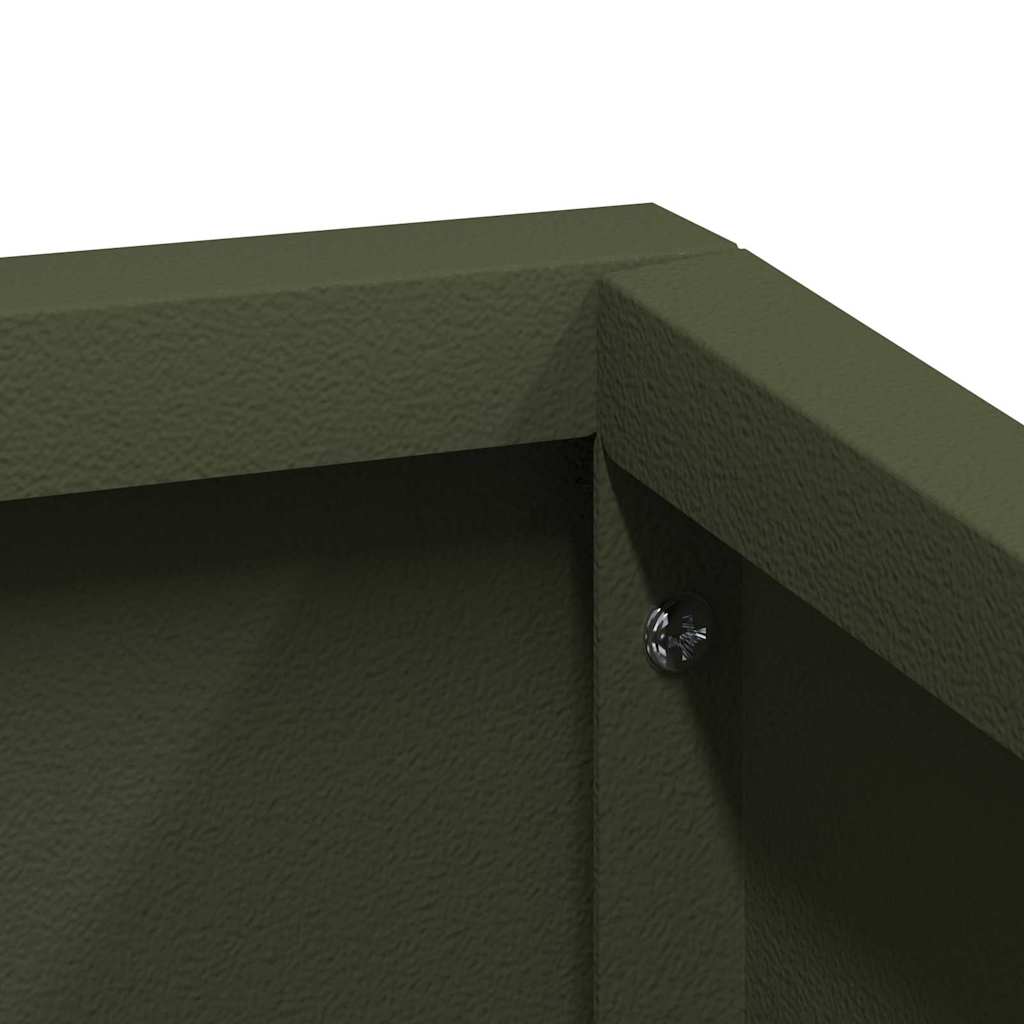 Vaso da giardino Oliver verde 80 x 80 x 50 cm