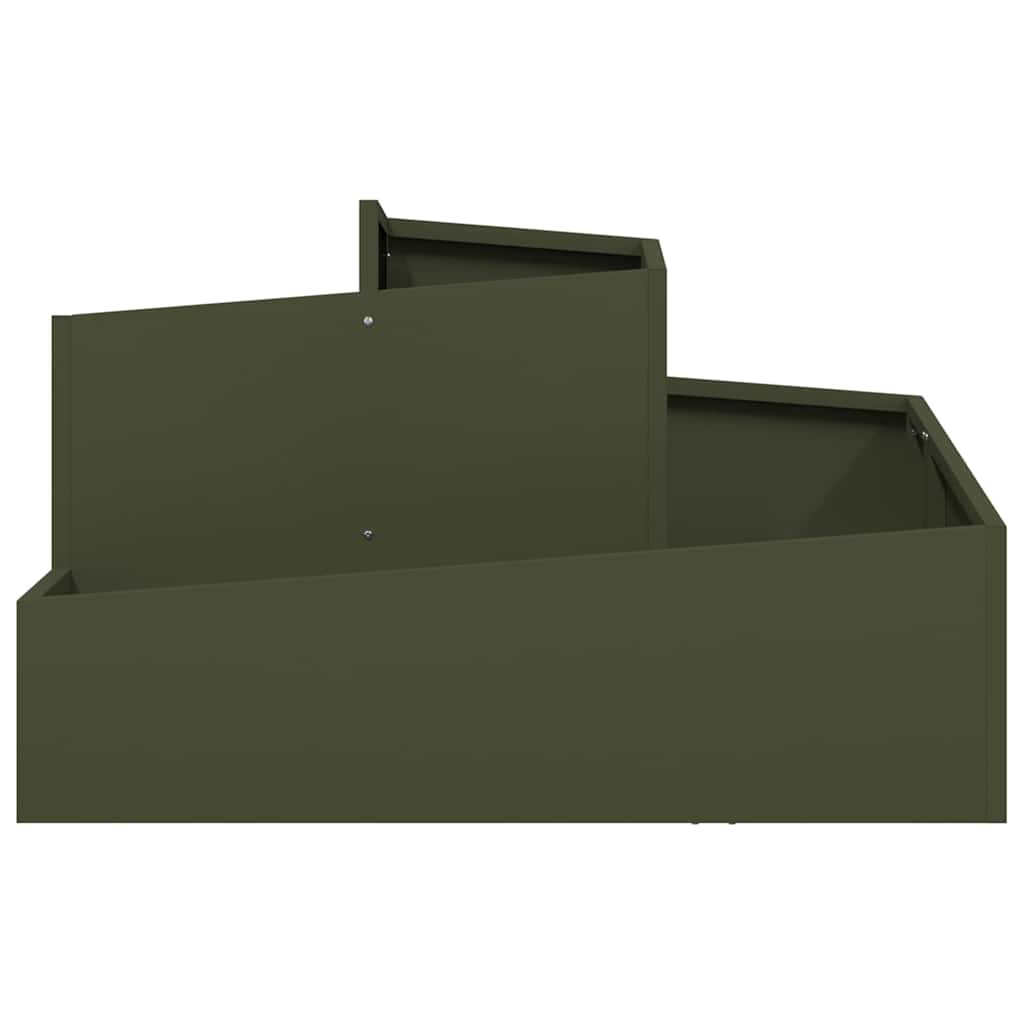 Vaso da giardino Oliver verde 80 x 80 x 50 cm