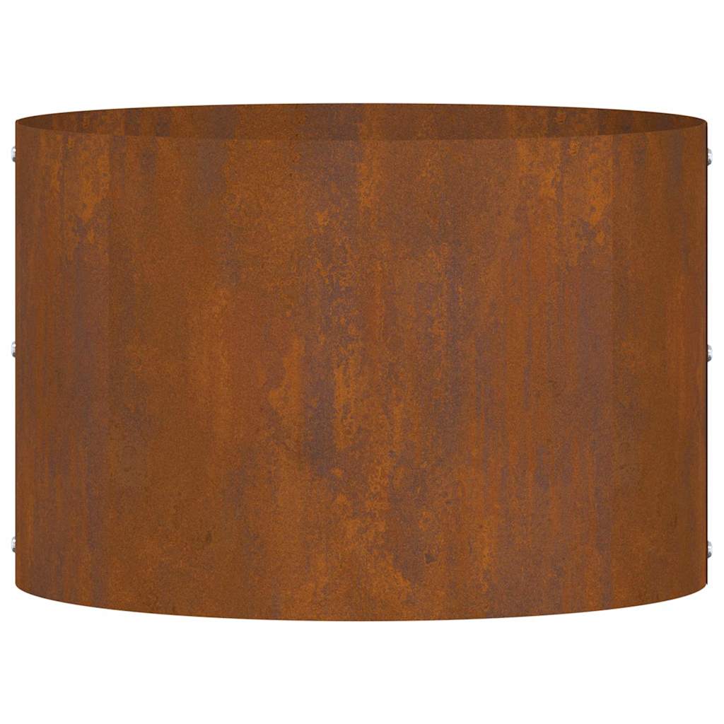 Vasi da giardino 5 pcs Marrone 30 x 30 x 20 cm Acciaio corten
