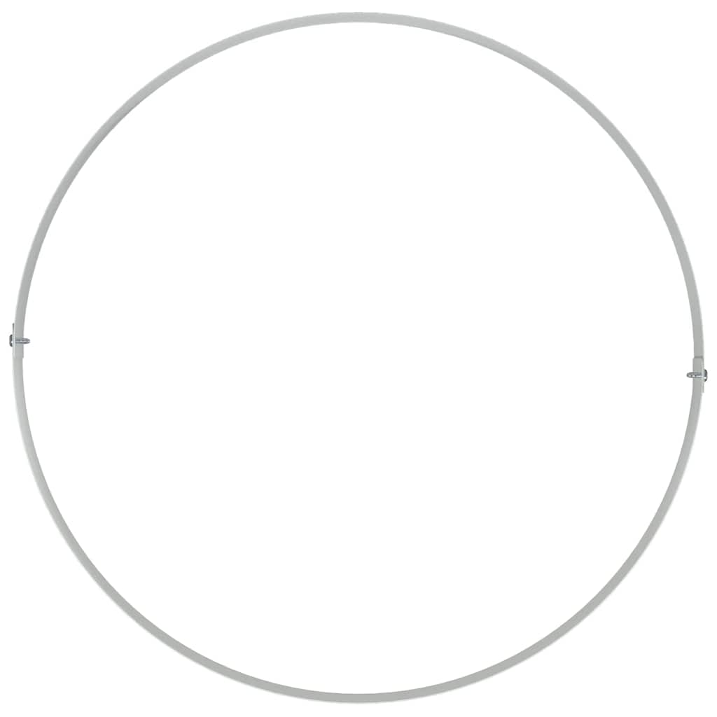 Vasi da giardino 5 pcs Bianco 40 x 40 x 20 cm Acciaio