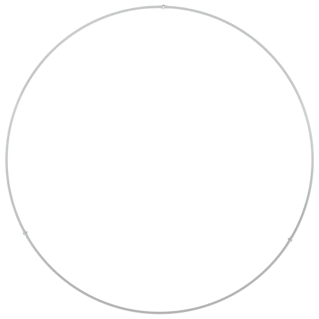 Vaso da giardino Bianco 80 x 80 x 20 cm Acciaio