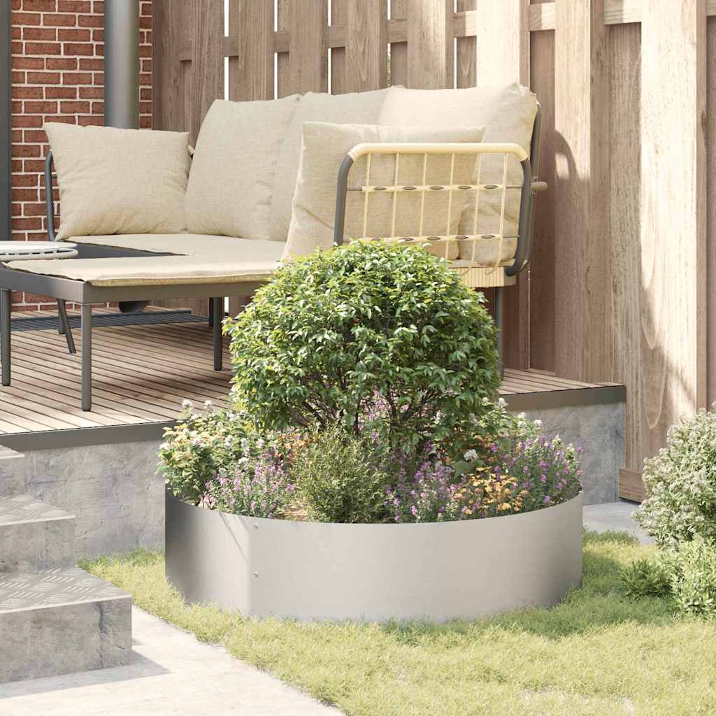 Vasi da giardino 5 pcs Argento 80 x 80 x 20 cm