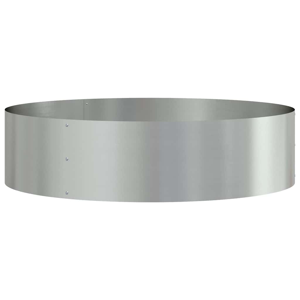 Vasi da giardino 5 pcs Argento 80 x 80 x 20 cm Acciaio zincato