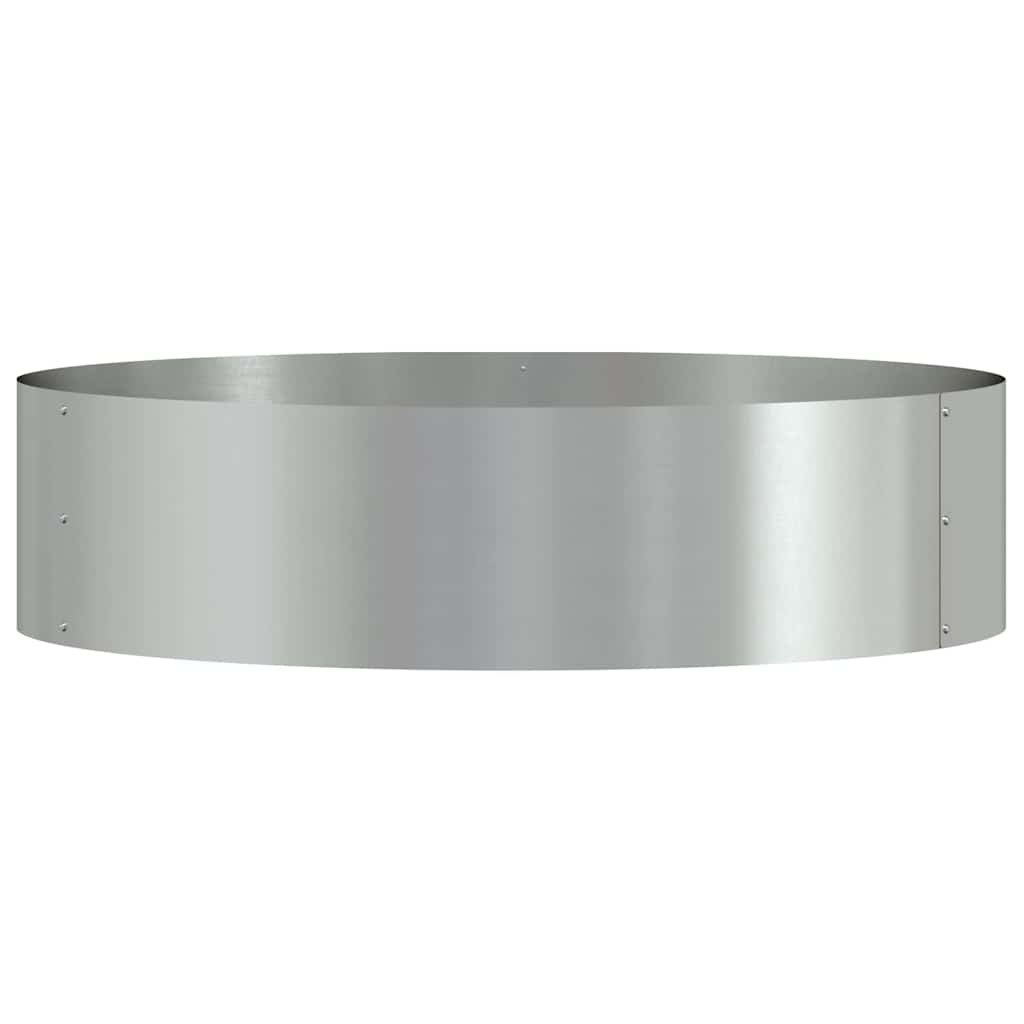 Vasi da giardino 5 pcs Argento 80 x 80 x 20 cm Acciaio zincato