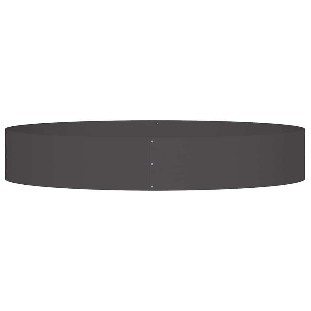 Vasi da giardino 5 pcs Nero 120 x 120 x 20 cm Acciaio