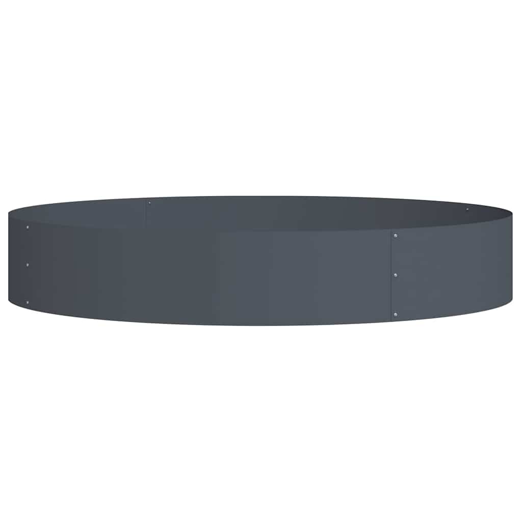 Vaso da giardino Antracite 120 x 120 x 20 cm Acciaio