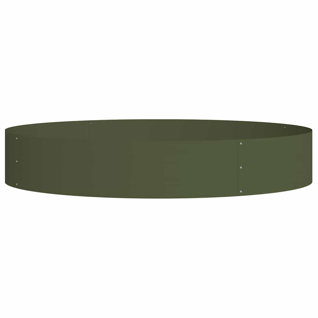 Vaso da giardino Oliver verde 120 x 120 x 20 cm Acciaio