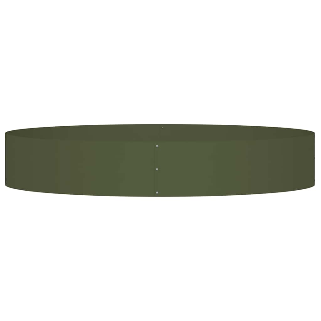 Vaso da giardino Oliver verde 120 x 120 x 20 cm Acciaio