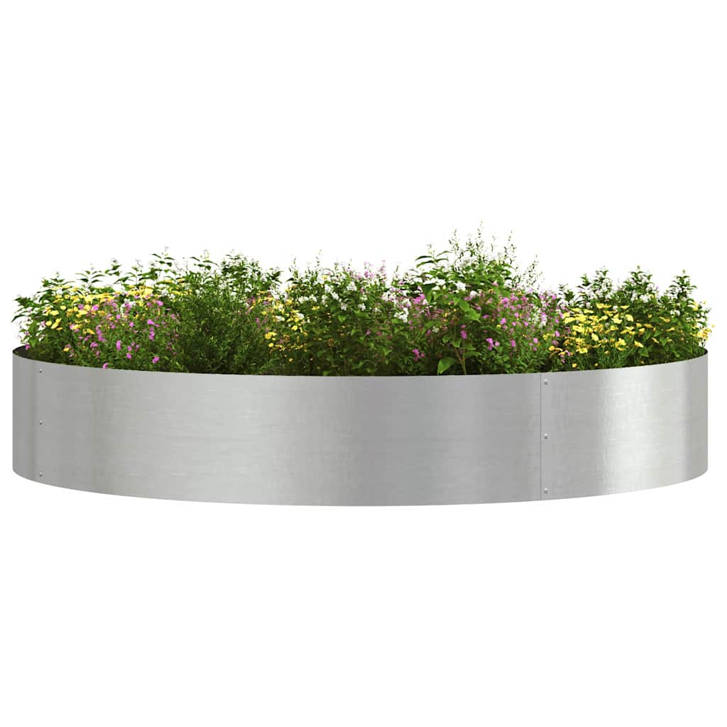 Vaso da giardino Argento 120 x 120 x 20 cm Acciaio inossidabile